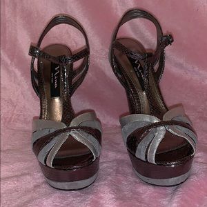 Pair Of never worn Nina platforms.